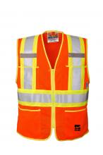 Alliance Mercantile 6112O-XXXXL - Open Road Zipper Survey Vest