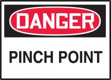 Accuform LEQM273VSP - LABEL DANGER PINCH POINT 3.5" H X 5" W ADHESIVE VINYL / 5 / PA