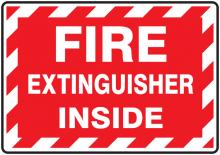 Accuform LFXG571XVE - Safety Label, FIRE EXTINGUISHER INSIDE, 3 1/2" x 5", Dura-Vinylâ„¢