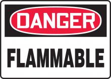 Accuform MCHL228VS - SIGN 7" X 10" DANGER FLAMMABLE / ADHESIVE VINYL