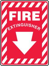 Accuform MFXG417VP - FIRE EXTINGUISHER SIGN 7 X 10" PLASTIC