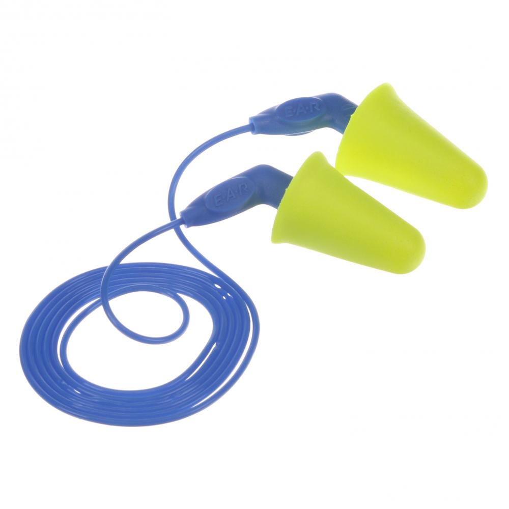 3M™ E-A-R™ Push-Ins Earplugs, 318-4001, yellow/blue, corded