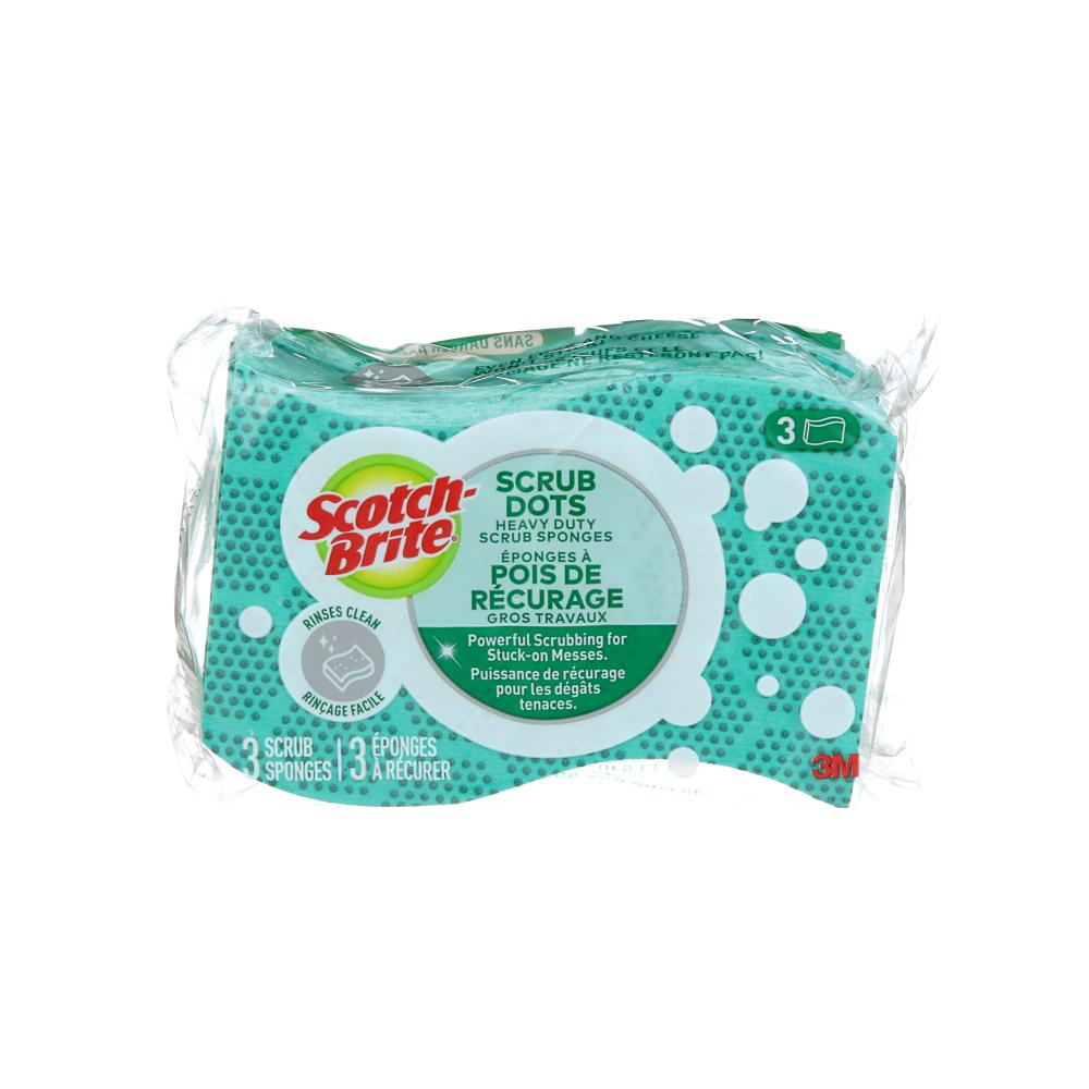 Scotch-Brite® Scrub Dots Heavy Duty Scrub Sponge, 3/pack