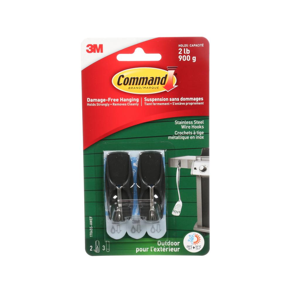 Command™ Outdoor Wire Hooks 17065S-AWEF