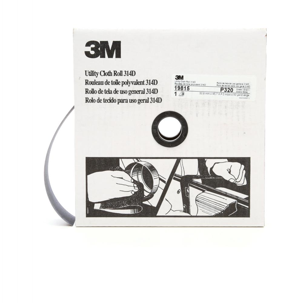 3M™ Utility Cloth Roll, 314D, P320, 2 in x 150 ft (50.8 mm x 45.72 m)