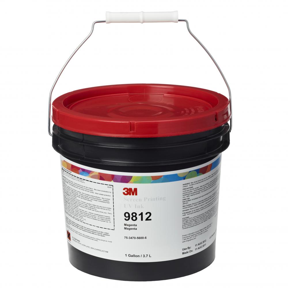 3M™ Screen Printing UV Ink, 9812, magenta, 1 gallon (3.8 L)