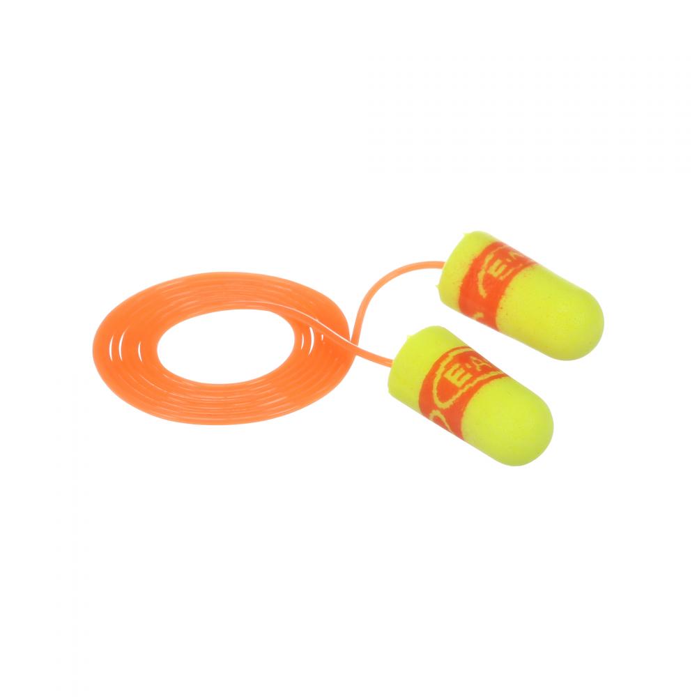 3M™ E-A-Rsoft SuperFit Earplugs, 311-1254, yellow, corded