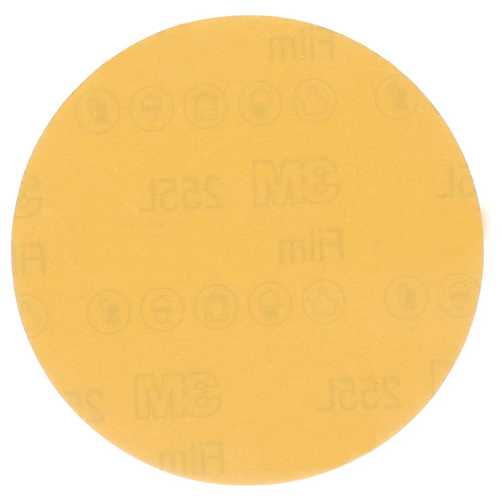 3M™ Stikit™ Gold Film Disc, 255L, P120, 8 in x NH (203.2 mm x NH)