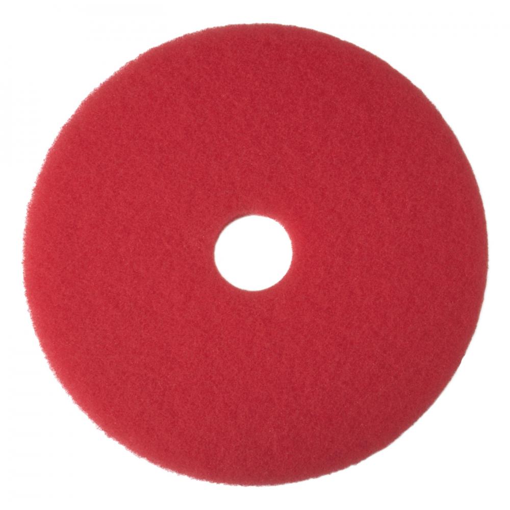 5100PLG Red Buffing Pads, 16 in (406 mm)