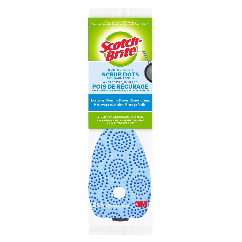 Scotch-Brite™ Scrub Dots Non-Scratch Dishwand Refills, 2/Pack