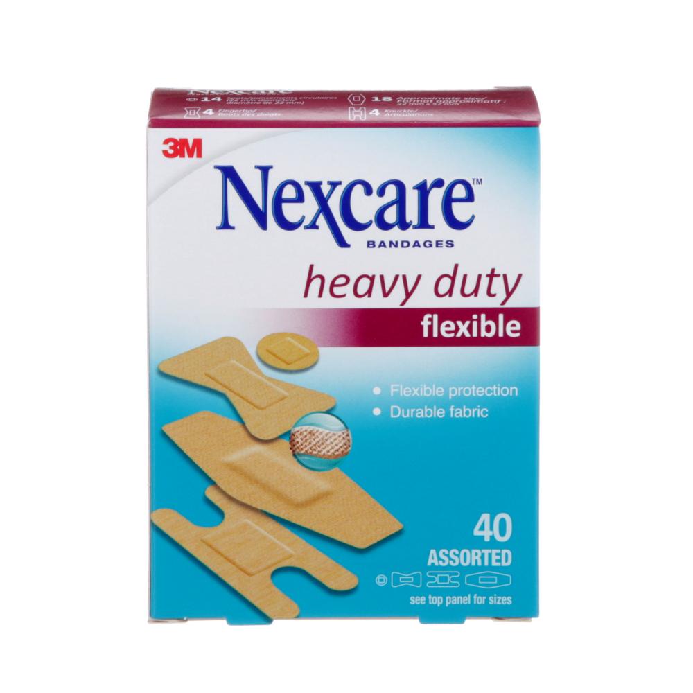 Nexcare™ Fabric Bandages HD202-CA, Assorted Sizes, 40/Pack