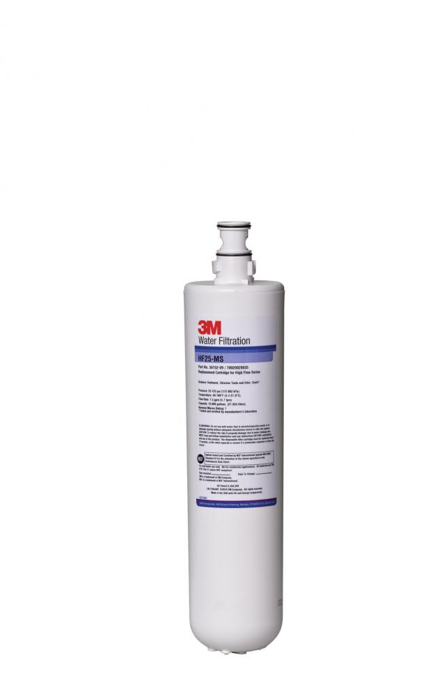 3M™ Water Filtration Products Filter Cartridge, Model HF25-MS, 6 per case, 5615209