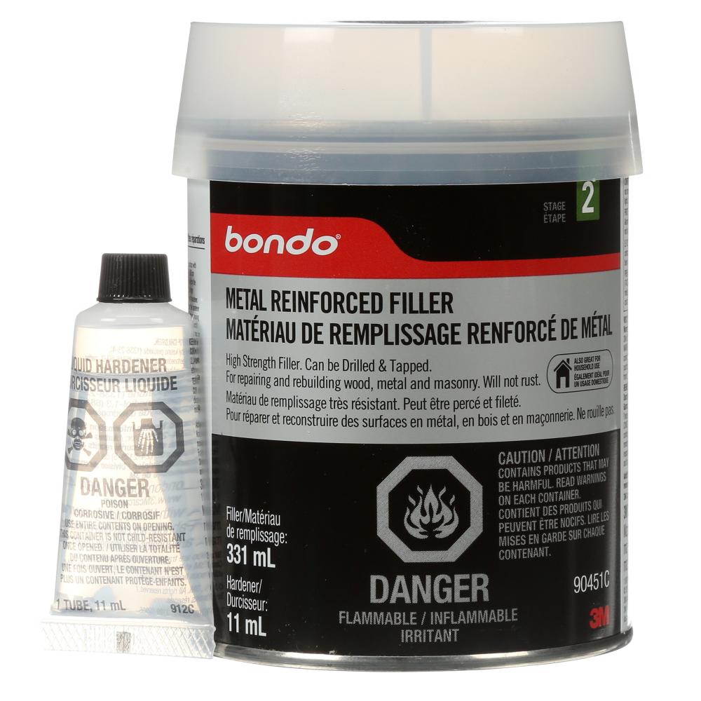 Bondo® Metal Reinforced Filler, 90451C, 0.7 pt (331.22 ml)