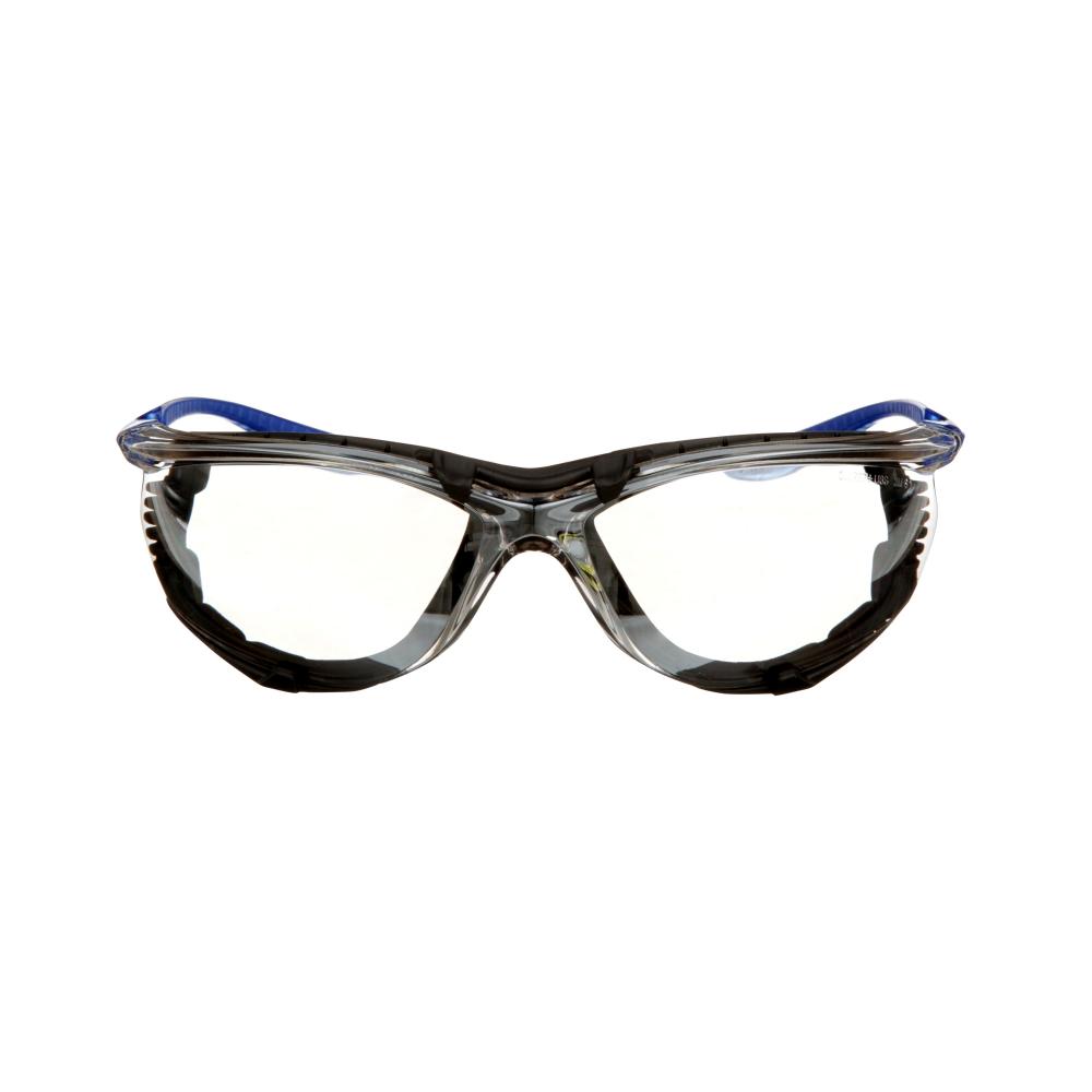 3M™ Foam Gasket Safety Eyewear 47200H1-DC, Black & Blue Frame, Mirror Anti-Fog Lens, 4/Case