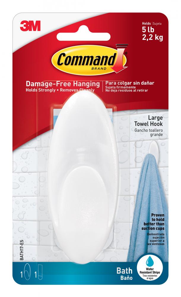 Command™ Bath Towel Hook BATH17-EF