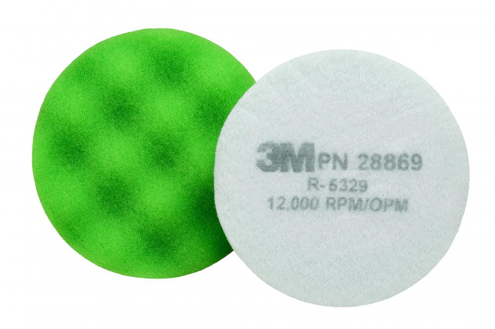 3M™ Finesse-it™ Buffing Pad 28869, 3-1/4 in, Green Foam, 10 per inner,  50 per case