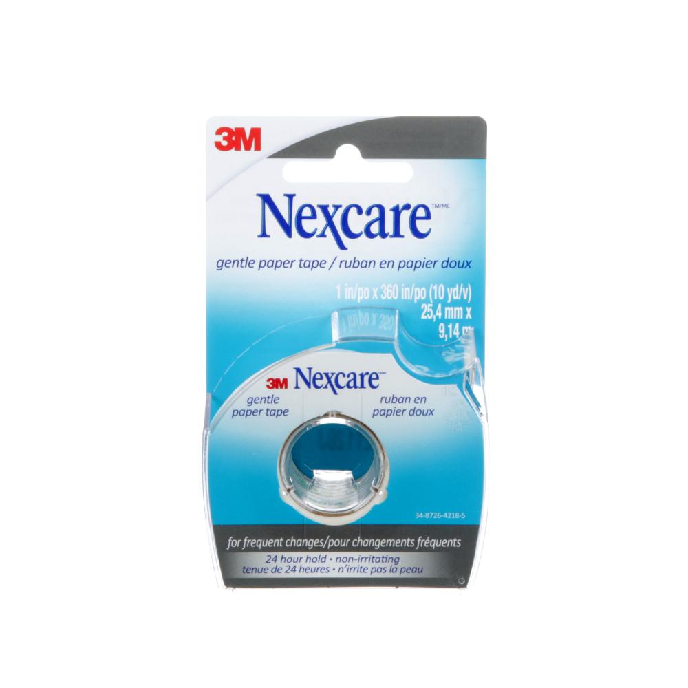 Nexcare™ Gentle Paper Tape Dispenser 788-CA, 1 in x 10 yd (25.4 mm x 9.144 m)