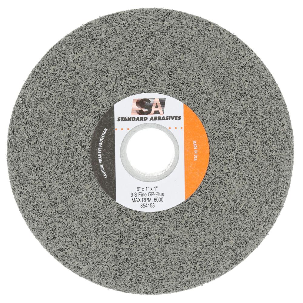 3M™ Standard Abrasives™ General Purpose Plus Wheel, 854153, 9S fine, 6 in x 1 in x 1 in