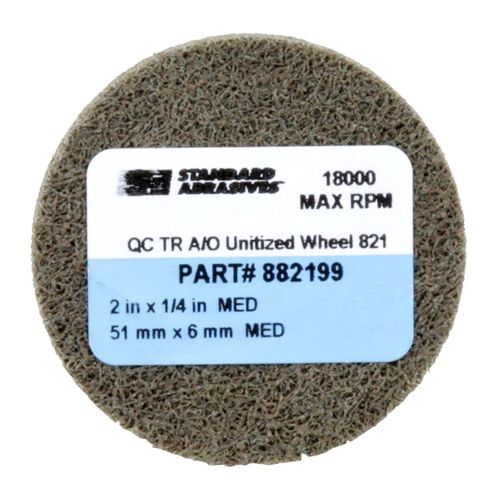 Standard Abrasives™ Quick Change TR A/O Unitized Wheel 882199, 821 2 in x 1/4 in, 10 per case