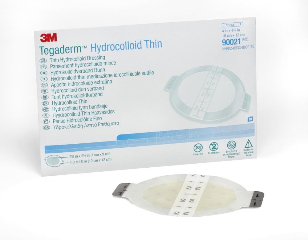 3M™ Tegaderm™ Hydrocolloid Thin Dressing, 90021, oval