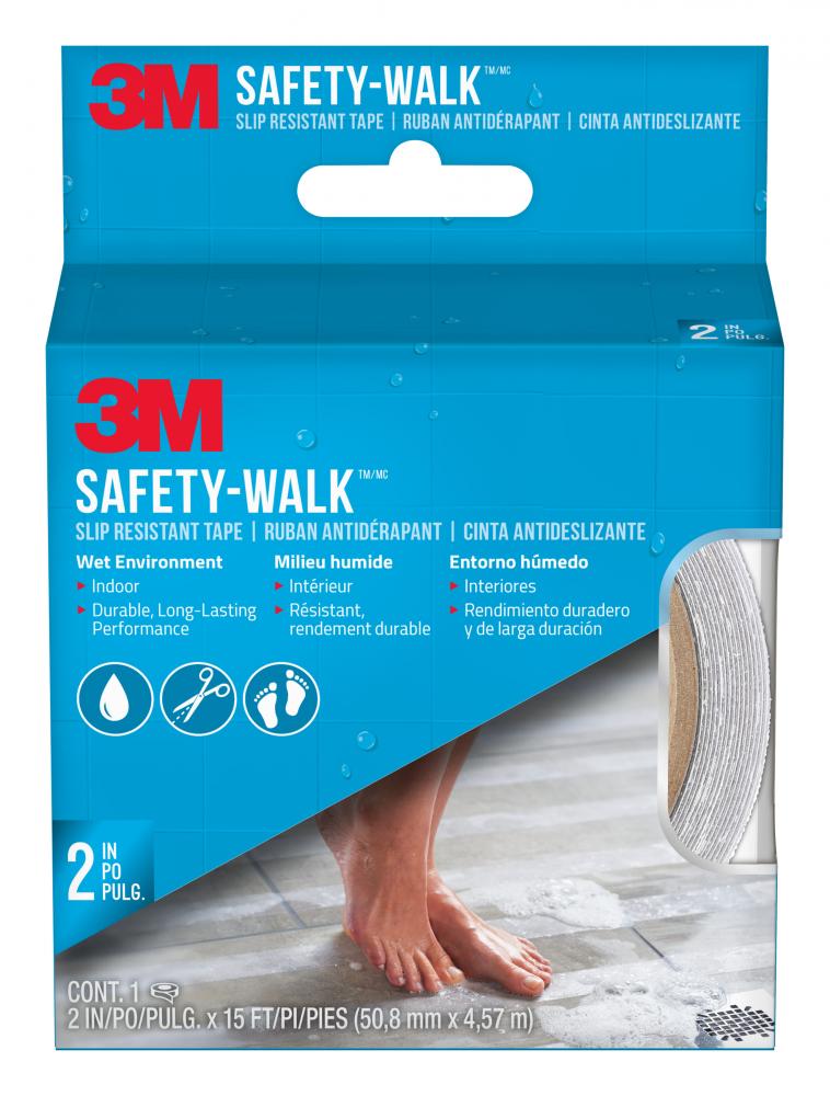 3M™ Safety-Walk™ Slip Resistant Tape 220C-R2X180, Wet Environment, Indoor, Clear, 2 in x 15 ft