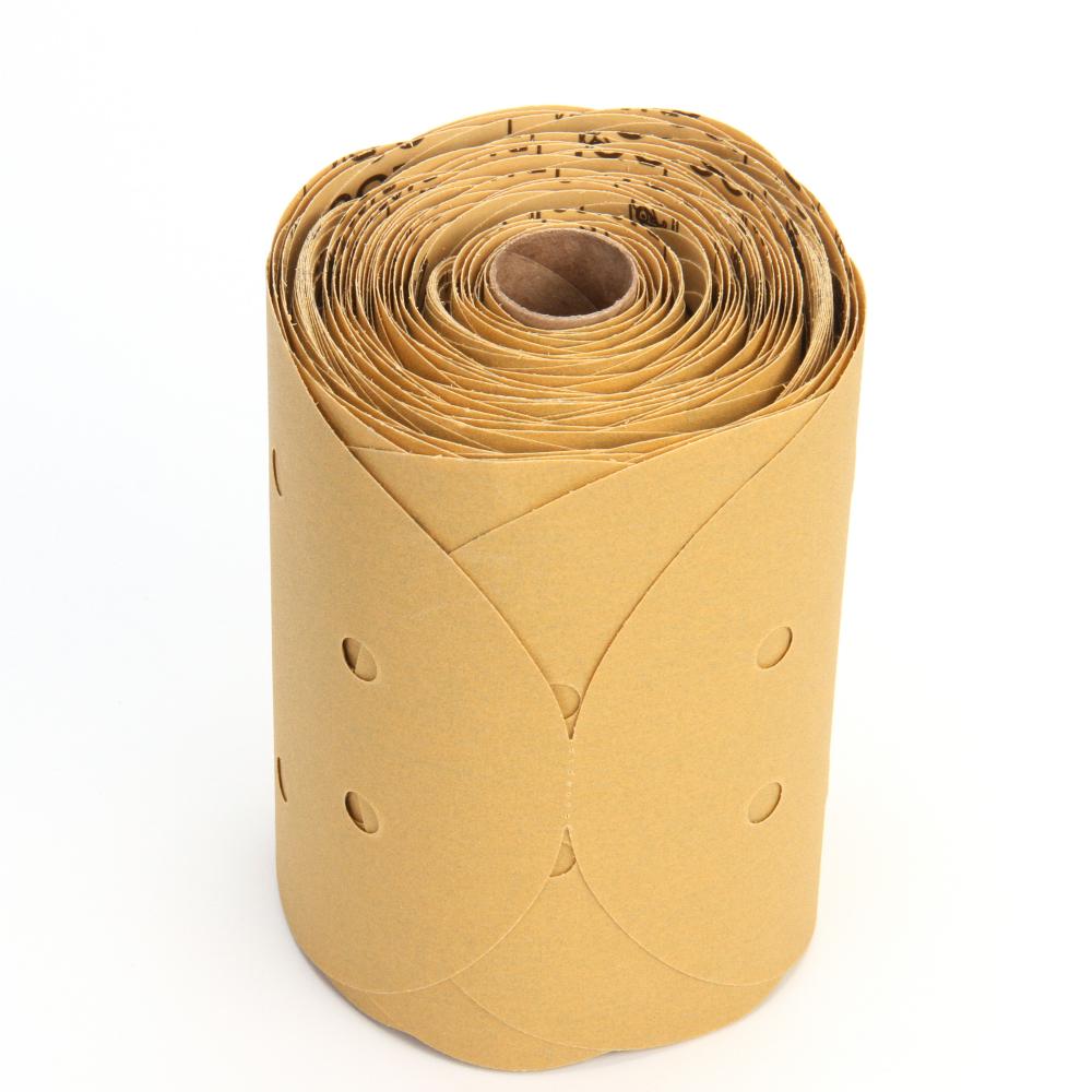 3M™ Stikit™ Dust Free Gold Disc Roll, 236U, 01639, P180, C-weight, 6 in (15.24 cm)