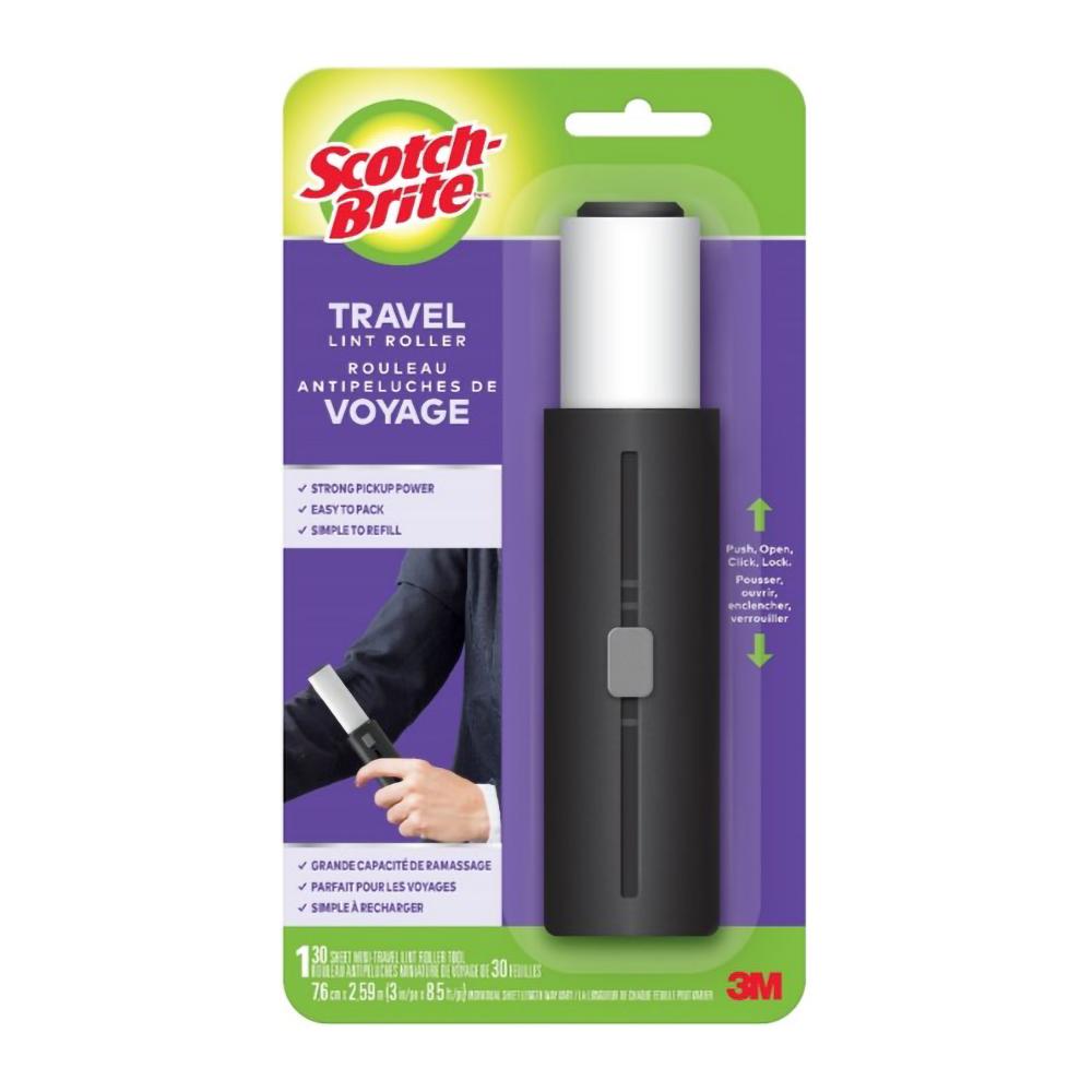 Scotch-Brite™ Travel Lint Roller, 30-Sheets