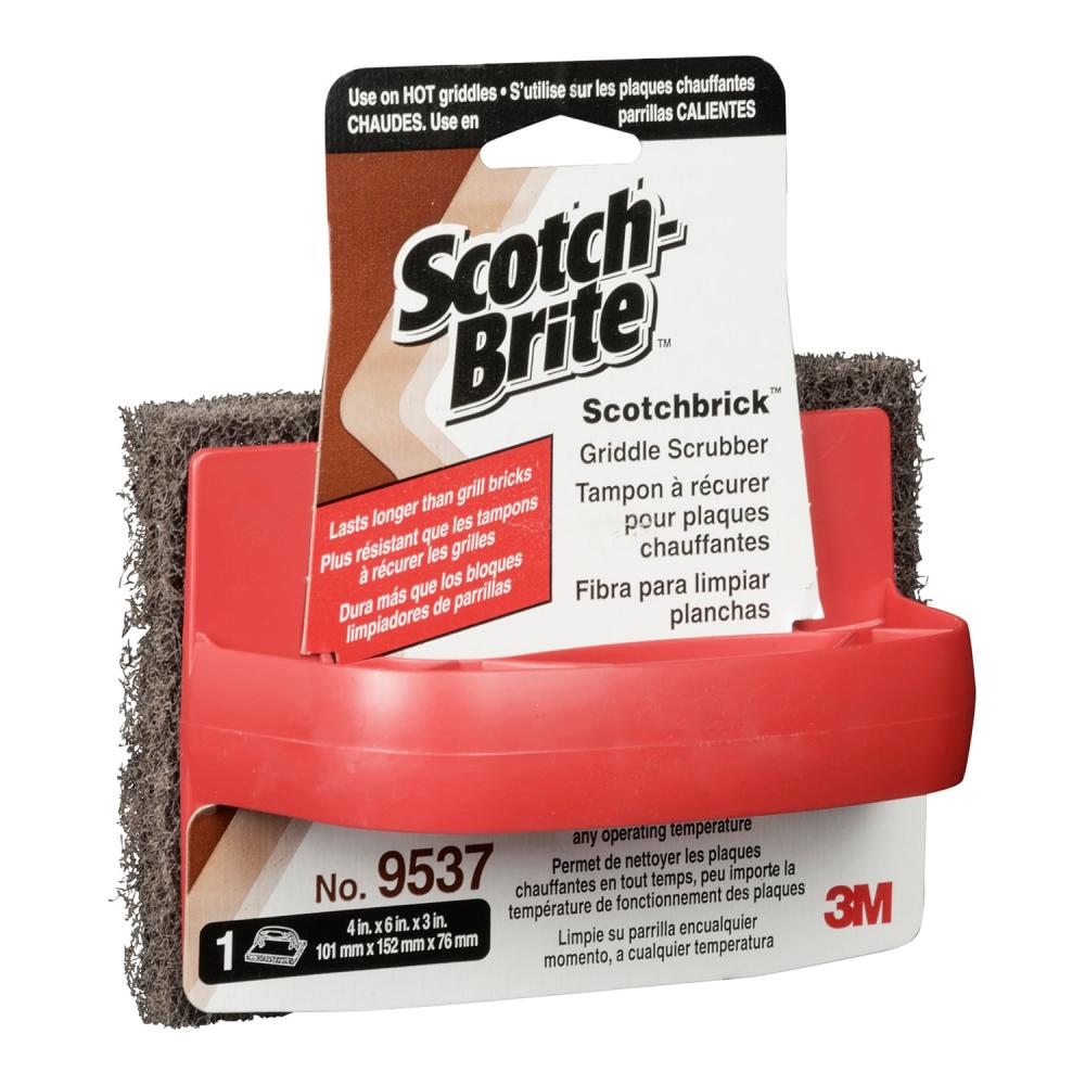 Scotch-Brite™ Griddle Scrubber, 9537, 10.2 cm x 15.2 cm x 7.6 cm (4 in x 6 in x 3 in)