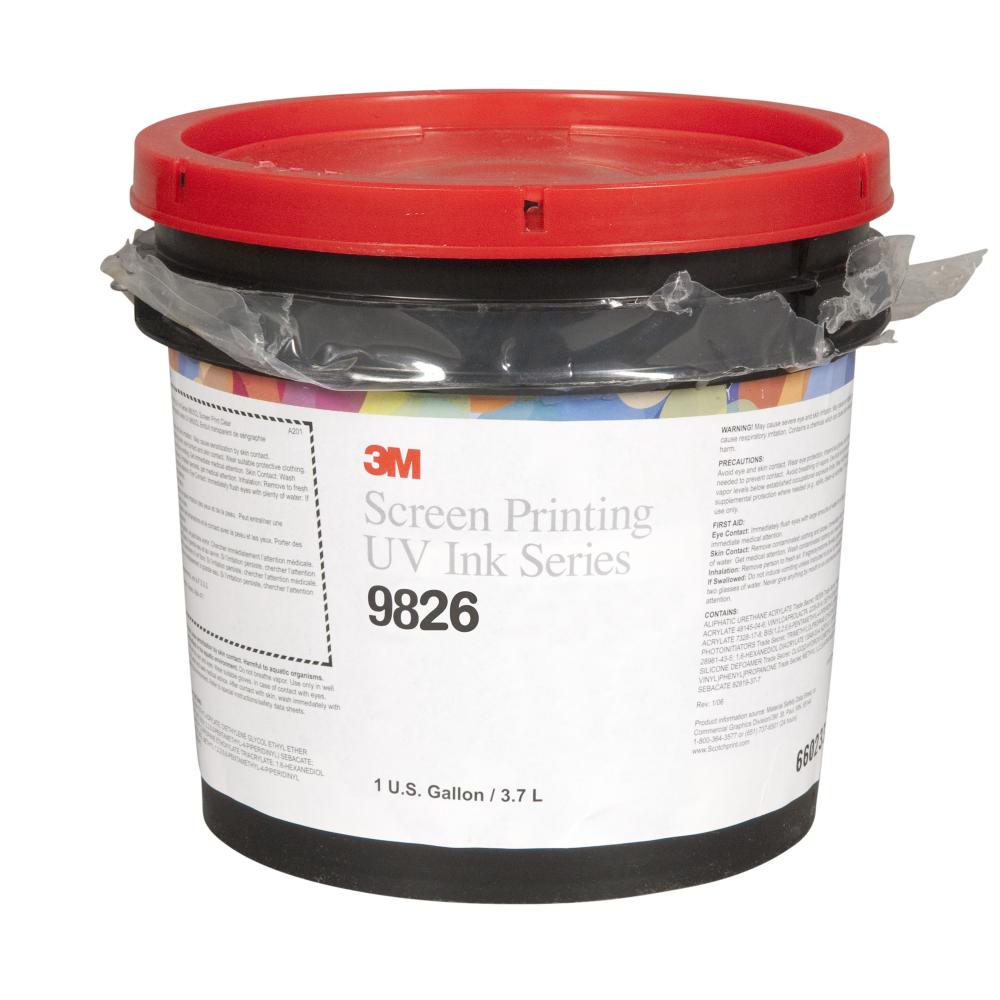 3M™ Screen Printing UV Ink, 9826, brick red, 1 gallon (3.8 L)