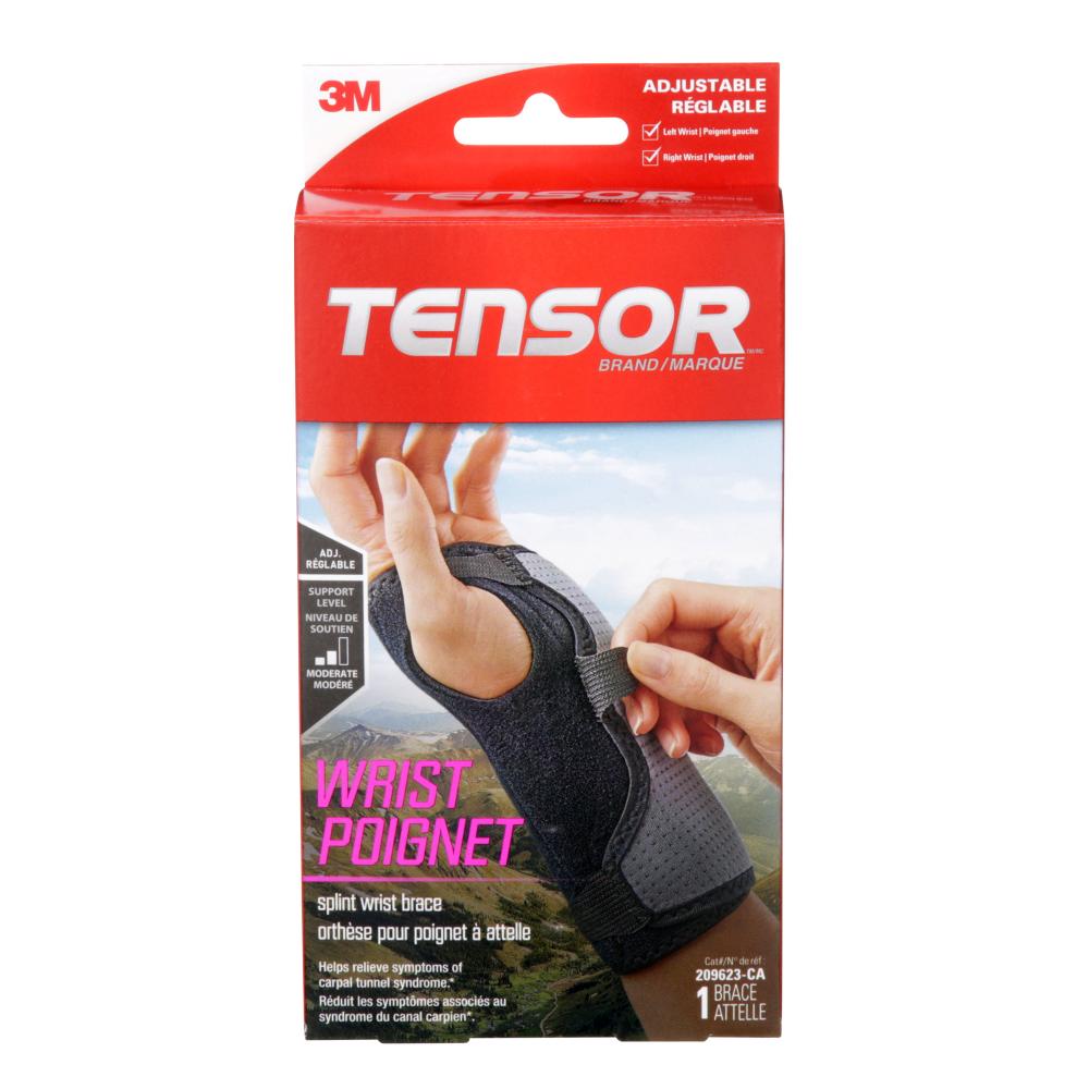 Tensor™ Splint Wrist Brace, Adjustable, Grey