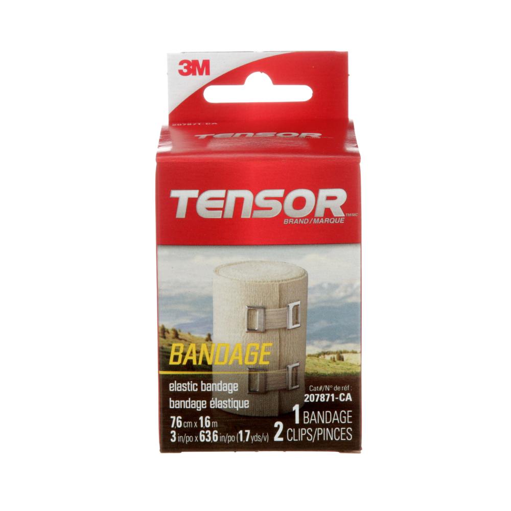 Tensor™ Elastic Bandage with Clips, 3 in., Beige