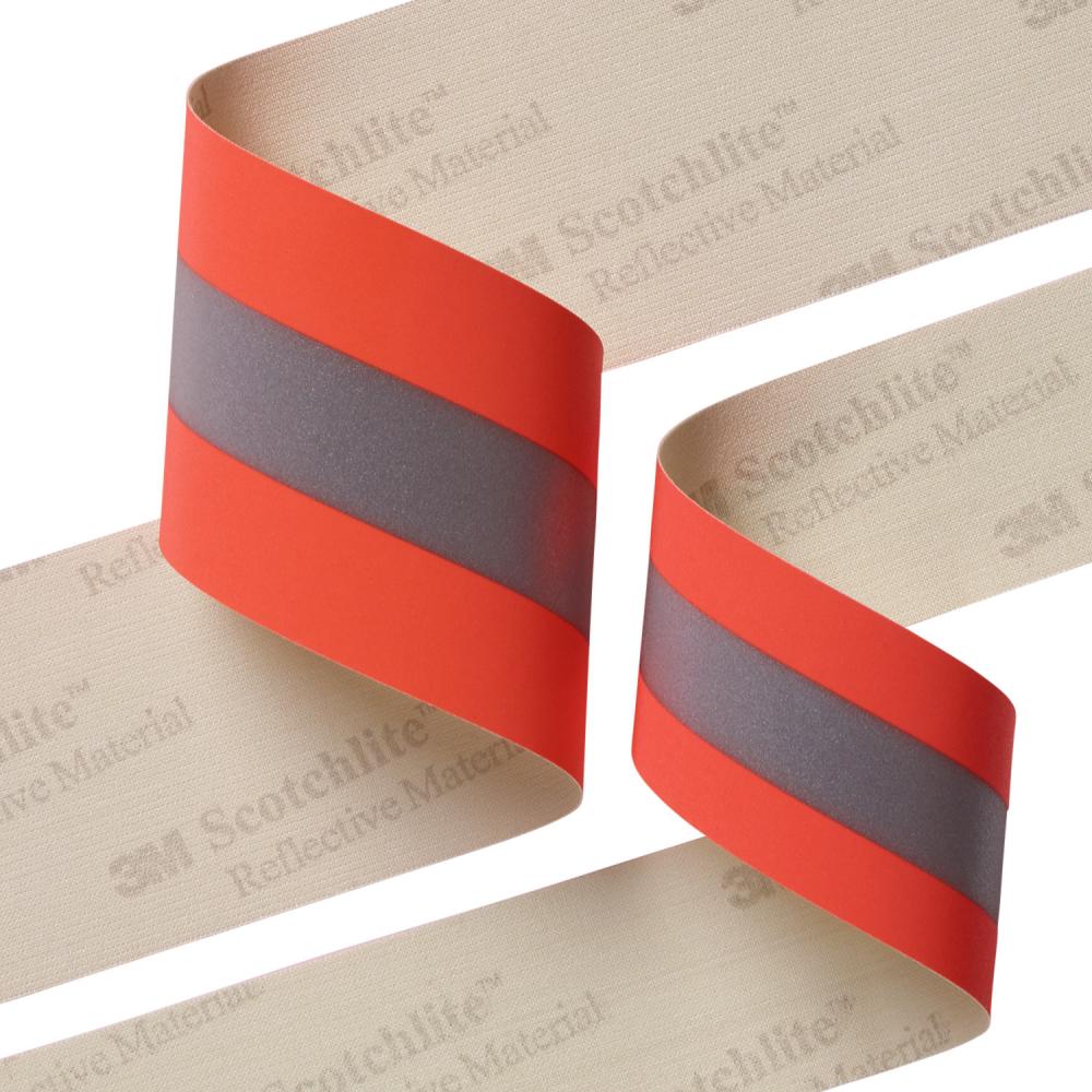 3M™ Scotchlite™ Reflective Material - 9586 Fluorescent Red-Orange Fire Coat Trim