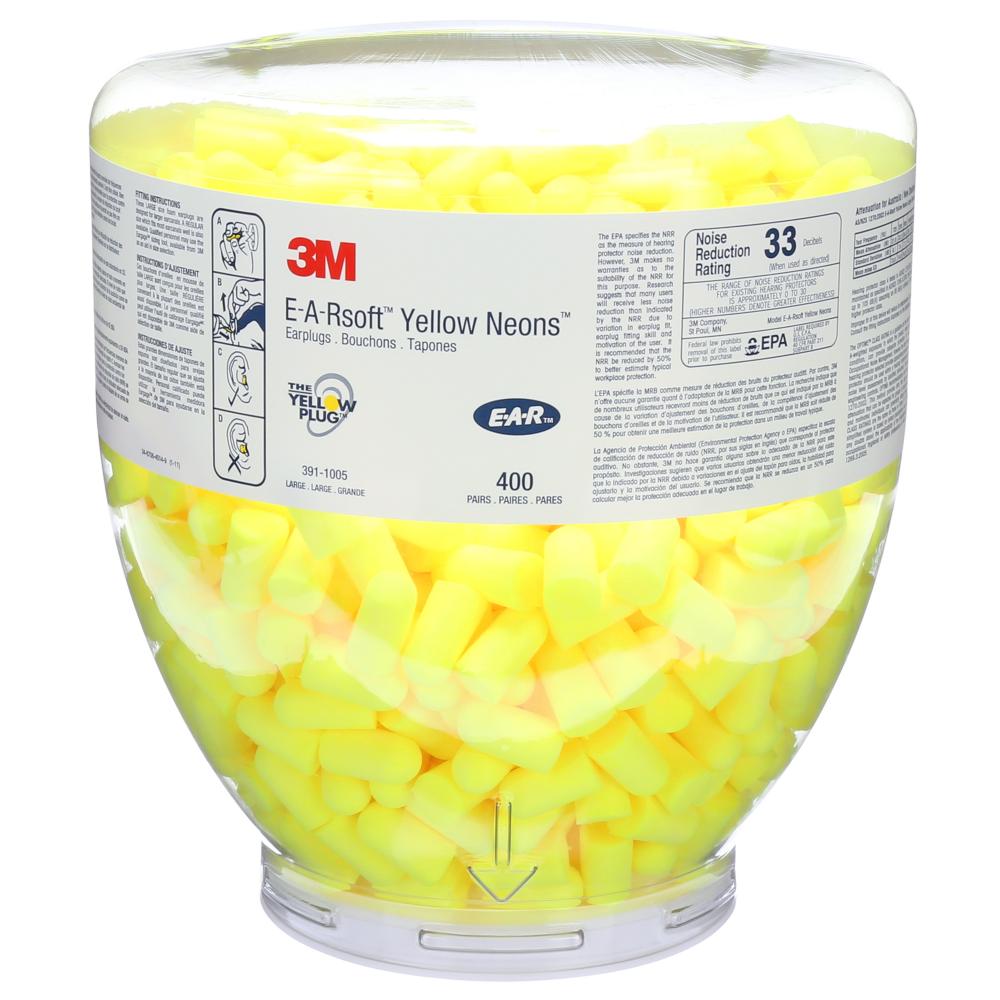 3M™ E-A-Rsoft Yellow Neons One Touch Refill, 391-1005, large, uncorded