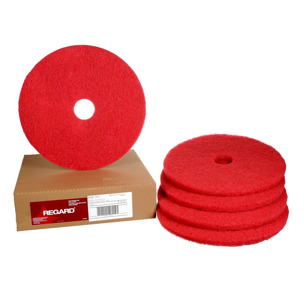 Regard Red Buffing Pad, 20 in, 5/case