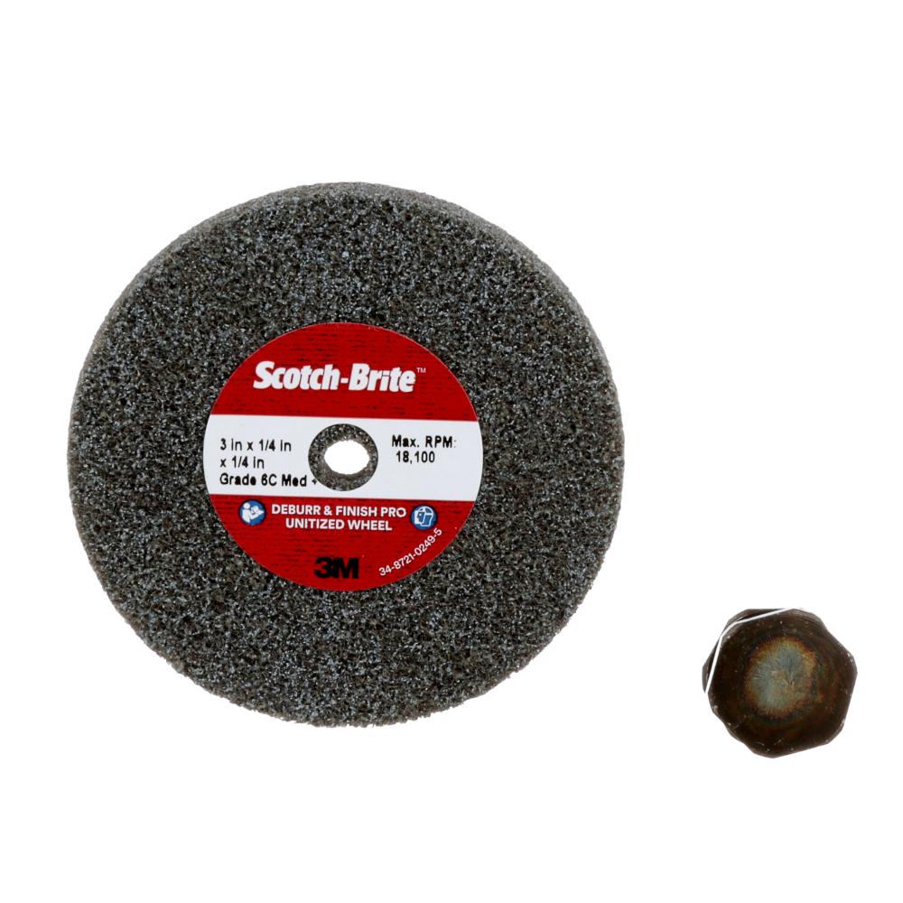 Scotch-Brite™ Deburr and Finish PRO Unitized Wheel