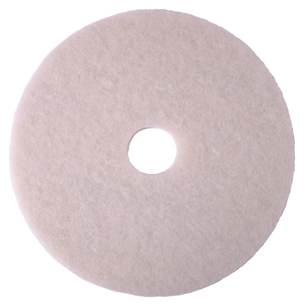 4100PLG White Polishing Pads, 20 in (505 mm)