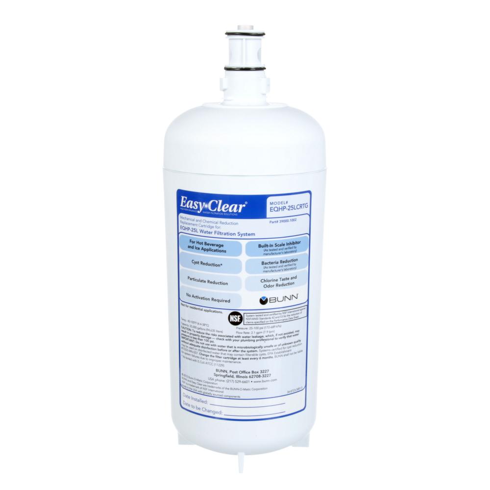 Bunn® Replacmeent Water Filter Cartridge EQHP-25L (39000.1002), 5613317,  2/Case, Private Label