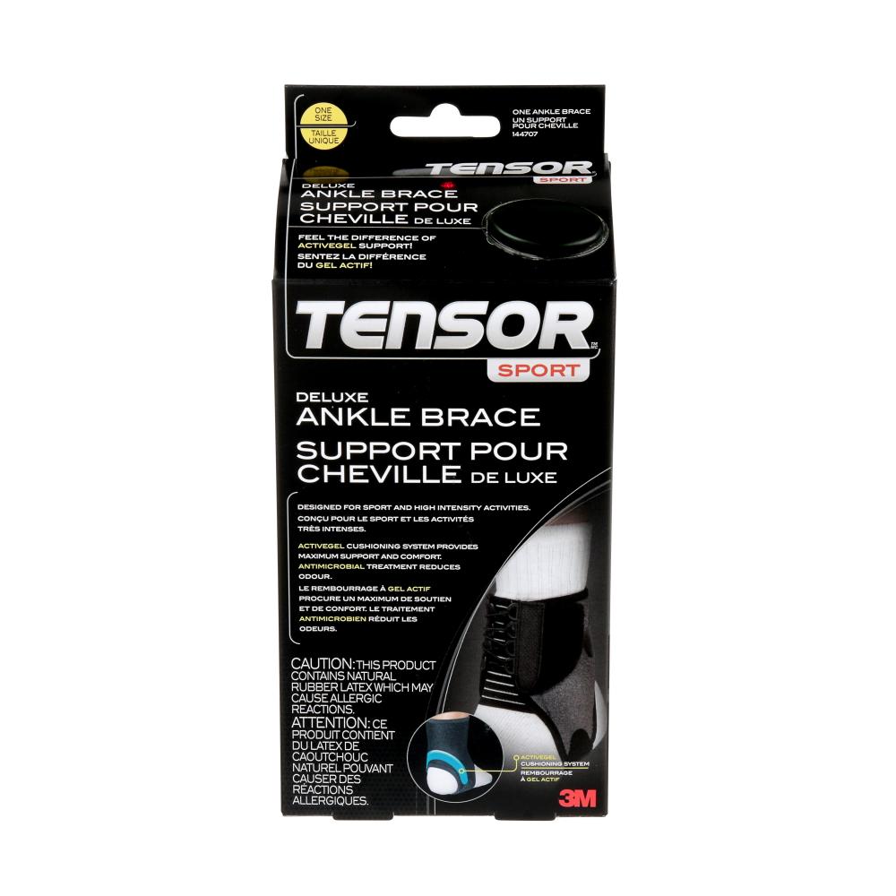 Tensor™ Ankle Brace 144707, Black, Adjustable, 1/Pack