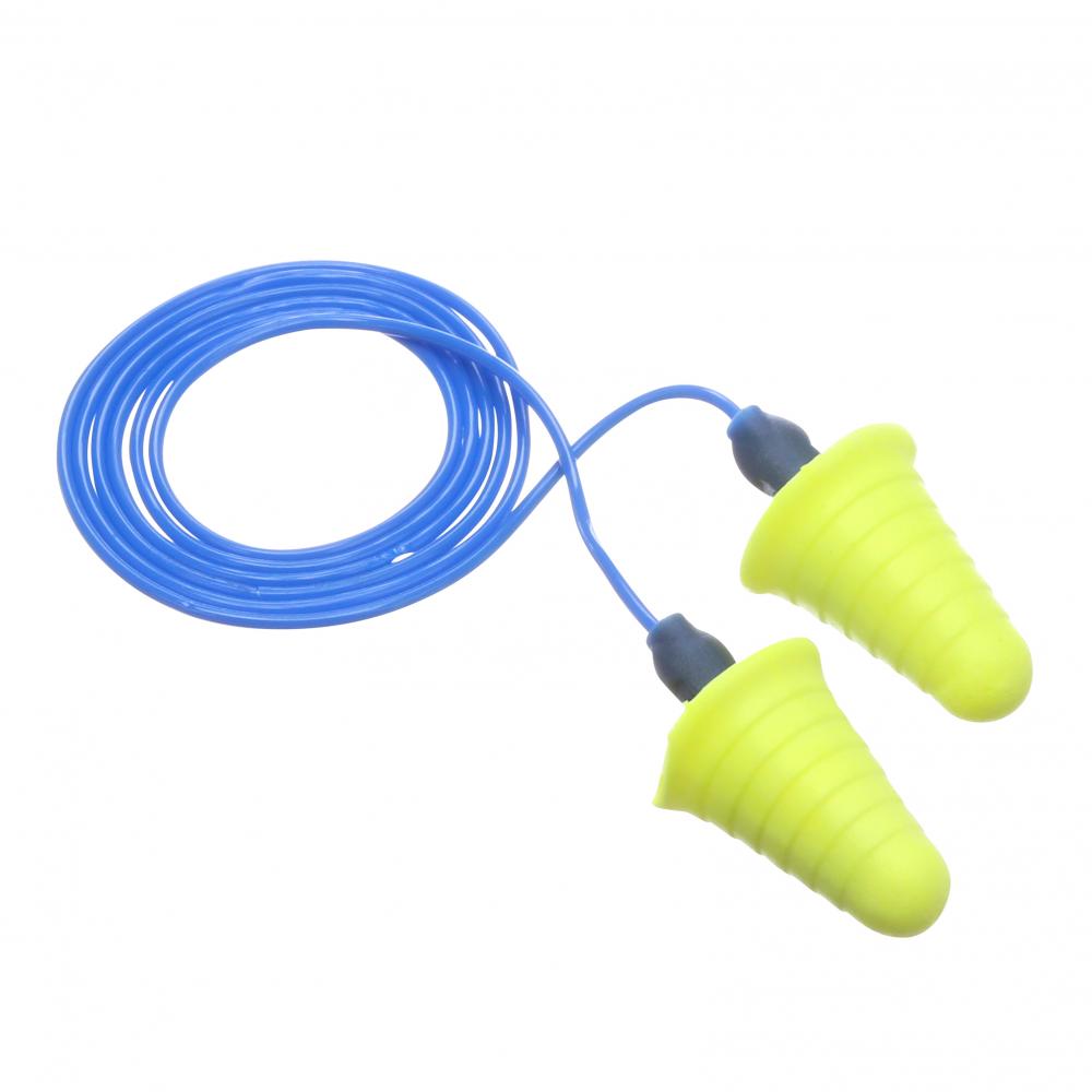 3M™ E-A-R™ Push-Ins Earplugs, 318-1009, yellow/blue, corded