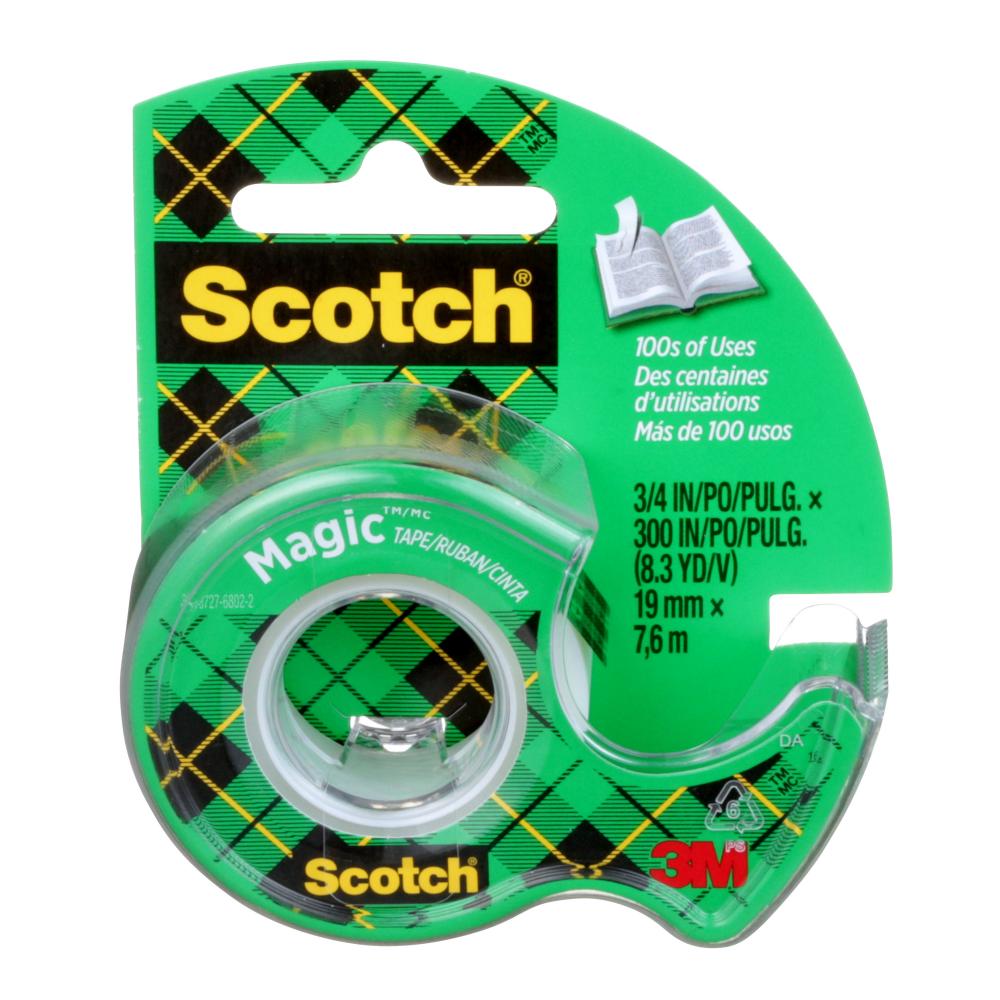 Scotch Magic Tape with dispenser and Boxed refills