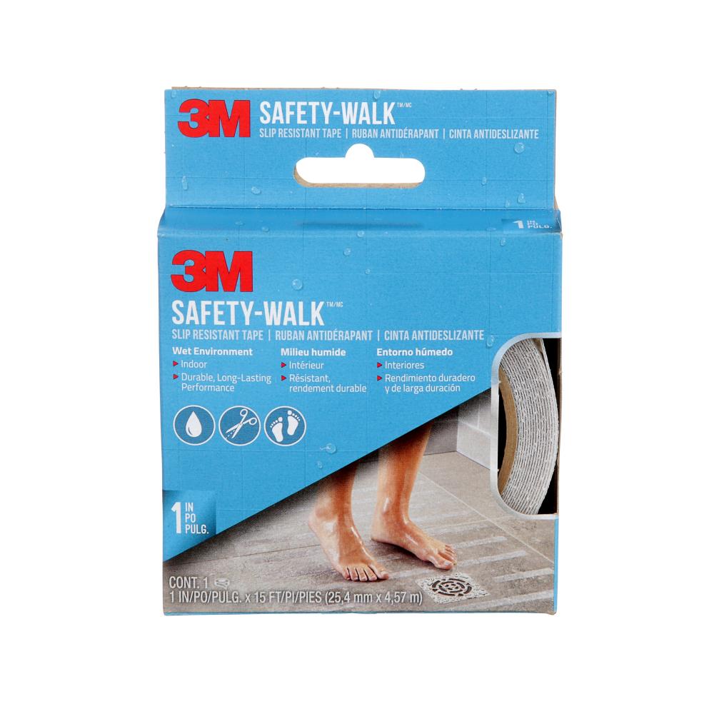 3M™ Safety-Walk™ Slip Resistant Tape 220C-R1X180, Wet Environment, Indoor, Clear, 1 in x 15 ft