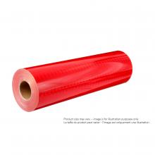 3M 7100015864 - 3M™ High Intensity Prismatic Reflective Sheeting 3932, Red, 4 in x 50 yd (101.6 mm x 45.72 m)