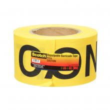 3M 7000133197 - Scotch® Barricade Tape, 516, yellow, "Caution", 3 in x 150 ft (76.2 mm x 45.7 m)