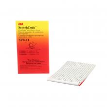 3M 7000132481 - 3M™ ScotchCode™ Pre-Printed Wire Marker Book, SPB-04, numbers 1 - 3