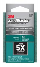 3M 7000047831 - 3M™ SandBlaster™ Sanding Sponge 20909-60, 60 Grit, 3 3/4 in x 2 1/2 in x 1 in, 1/Pack