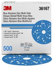 3M 7100091240 - 36167, 321U Hook Disc MH,Blue, 5 IN, 500