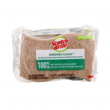 3M 7100277295 - Scotch-Brite® Greener Clean™ Non-Scratch Scrub Sponge 97033-CA, 3/Pack