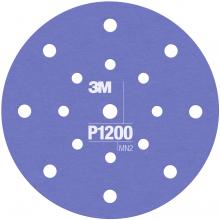 3M 7100104331 - 3M™ Hookit™ Flexible Abrasive Disc, 34804, P1200, 17 holes, 6 in (15.24 cm)
