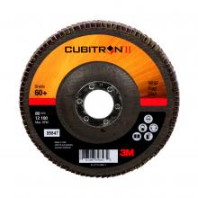 3M 7100104886 - 3M™ Cubitron™ II Flap Disc, 969F, T27, 60+, YF-weight, 5 in x 7/8 in