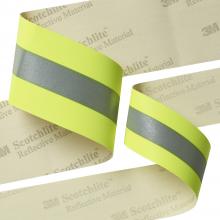 3M 7100078855 - 3M™ Scotchlite™ Reflective Material - 9587 Fluorescent Lime-Yellow Fire Coat Trim